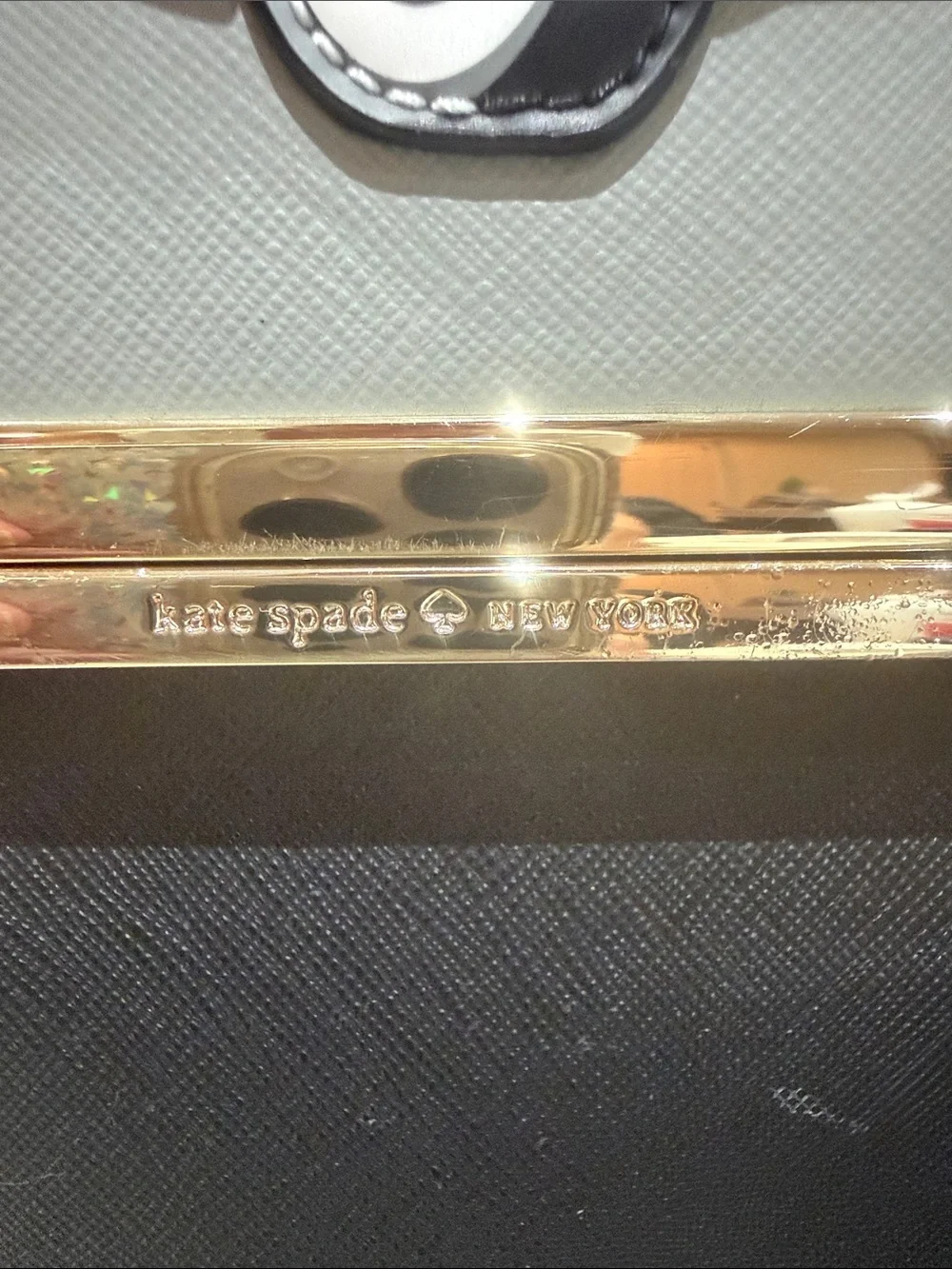 kate spade black structured